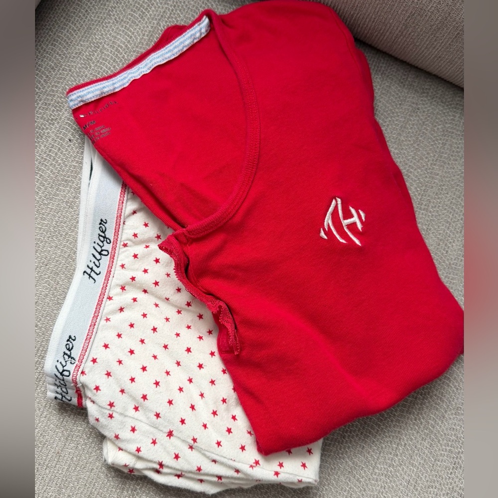 Tommy Hilfiger red pajama set Size M